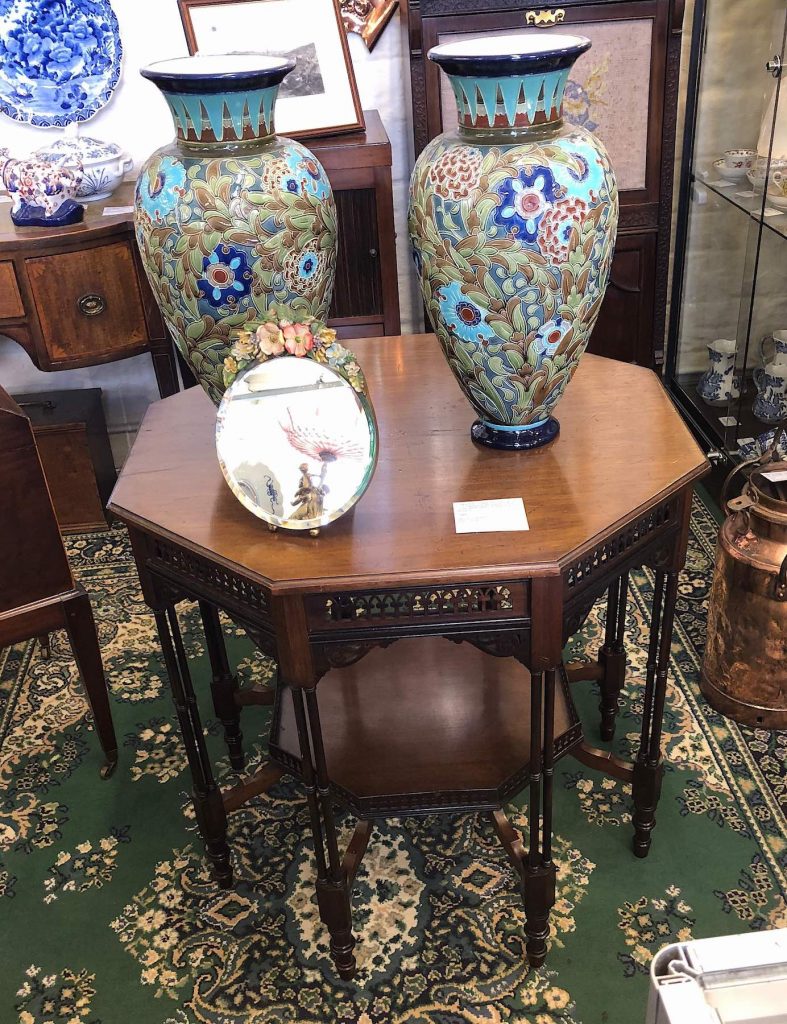 Edwardian Edwards and Roberts Mahogany and Rosewood Ebonised Centre Table £895