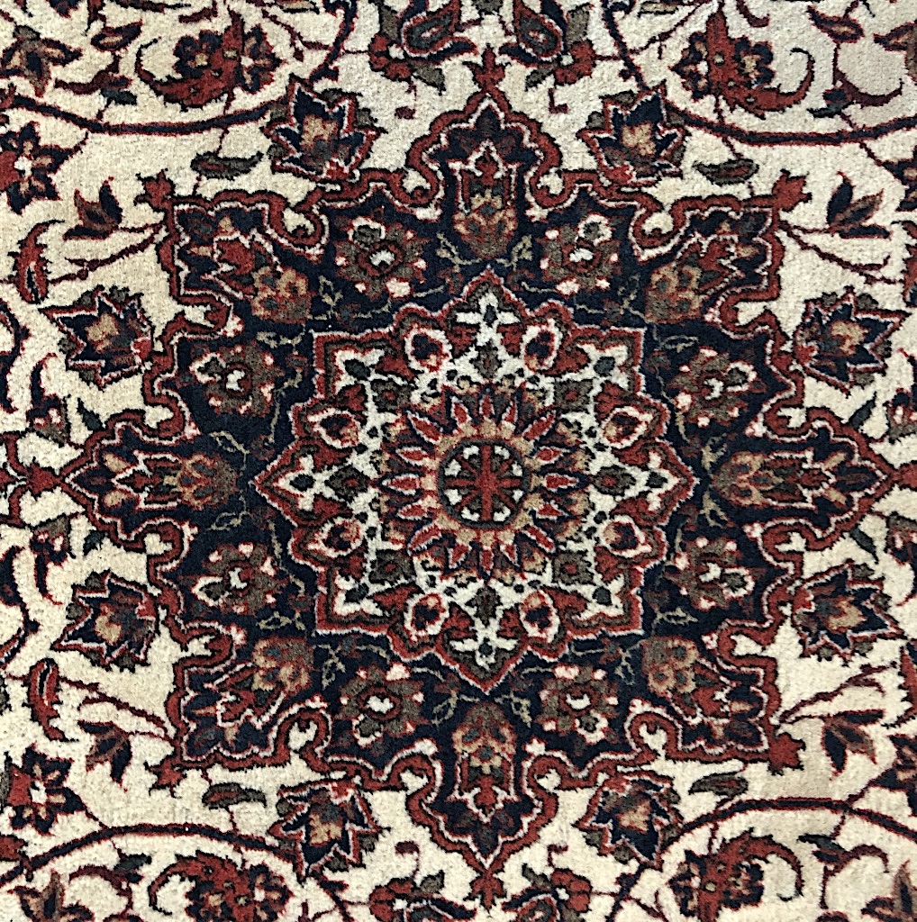 Isfahan Persian Rug, Central Iran, circa 1950 3