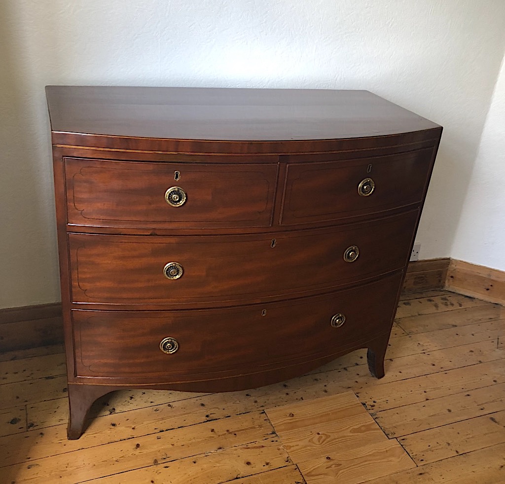 Regency Inlaid Mahogany Chest of Drawers