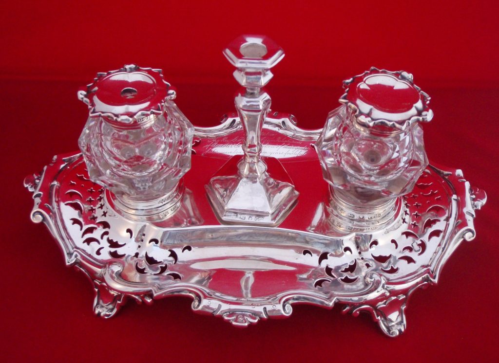 Victorian Partners Inkstand Sheffield 1850