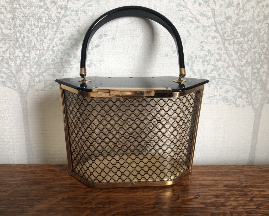 1950s American Majestic Hexagonal Lucite Handbag