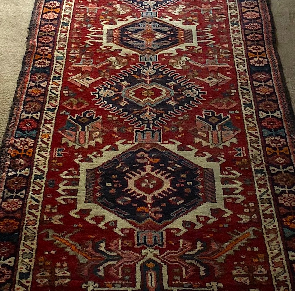 1940s Persian Heriz Karadja Runner